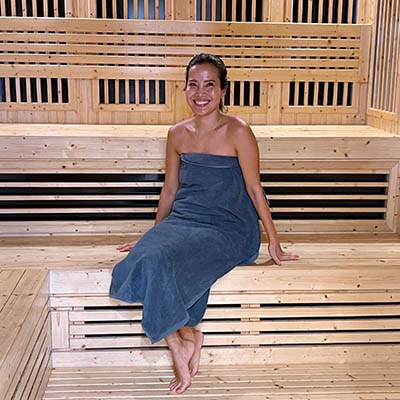Air Page In Far Infrared Sauna At New Leaf Detox Resort