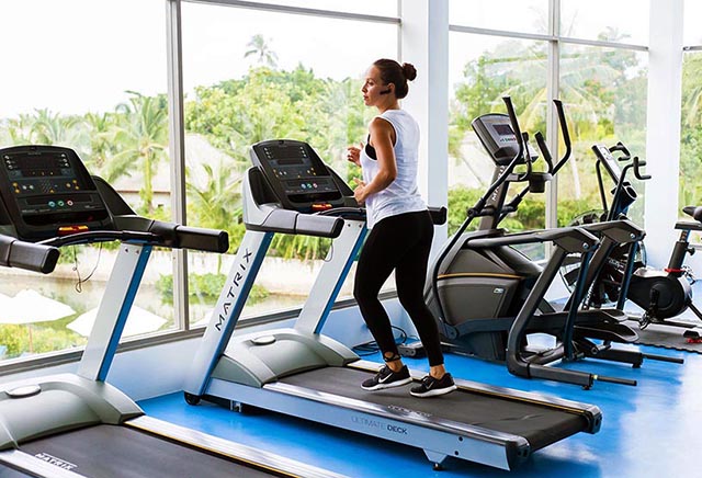guest on a treadmill