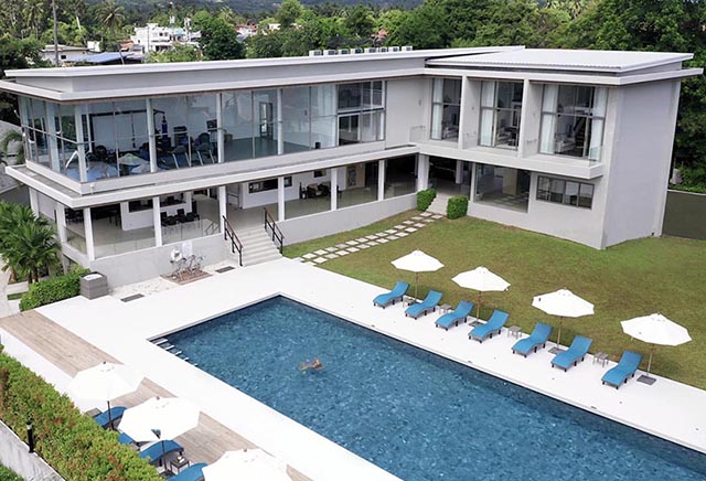 Aerial view of new Leaf Wellness Resort