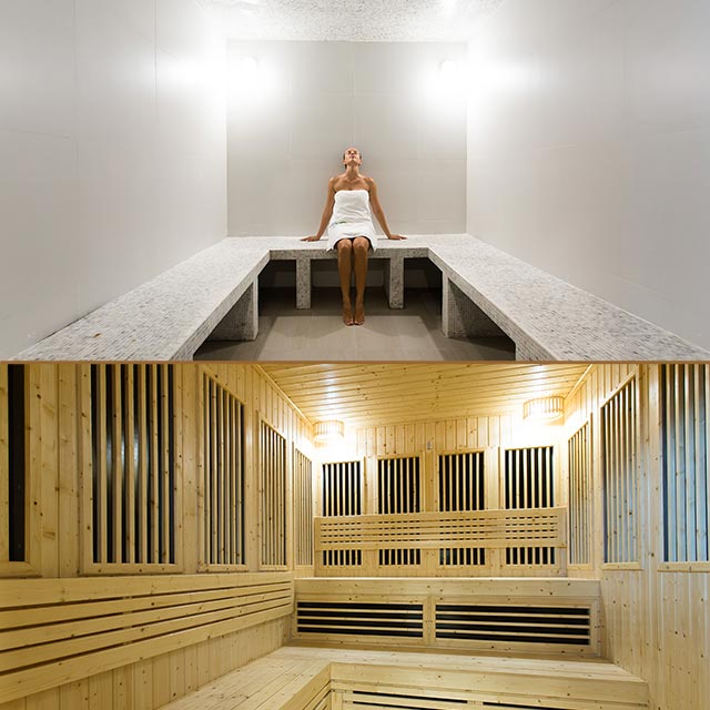 far infrared sauna and steam room at New Leaf Wellness Thailand