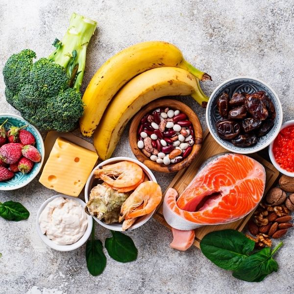 Table full of fresh food